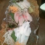 串焼きダイニング Den - 生タコ、石カレイ、シマアジ