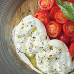 Burrata cheese and terry tomato caprese