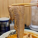 食堂 はせ川 - はせ川自慢の大判チャーシュー