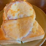 喫茶　アカリマチ - ハムチーズトースト