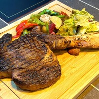 KOBE Carne - 赤城牛トマホークステーキ&季節野菜のレギュームグラッセ
