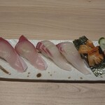 弁慶 - 料理写真:はまち、鯛、赤貝