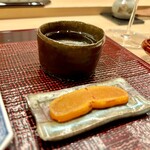 青空 - 国稀と炙り唐墨