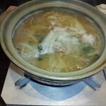 やっちろ - 締めのうどん　濃厚な出汁でお腹いっぱいでも食べれてしまいます