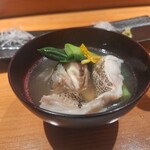 割烹 千代 - クエの汁物