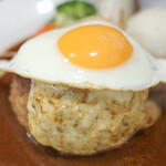 ハンバーグ食堂 榎本よしひろ商店 - オリジナルチーズハンバーグ目玉とチーズ☆