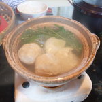 ふたり静 - 出汁が効いてるんだから、ポン酢で食べさせるのではなく軽く塩味でいいと思うんだが。