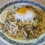 シロクマ食堂 - めんたいON(温）玉スパゲティ・大盛2013.12.5