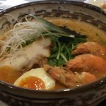 麺処田ぶし - 今年の冬限定一発目は濃厚海老みそラーメン！！