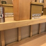 そばの神田 東一屋 - コンディメンツ。