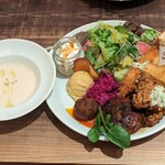 マザームーンカフェ イオンモール京都桂川店 - 大人のお子様ランチ（じゃがいものポタージュ）