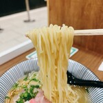 Taishio Soba Touka - 鯛塩らぁ麺　麺リフト