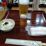 山屋 - 生ビールとお通し