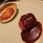 備長炭ステーキ炉　Sakai - 蛤グラタンとズワイガニのクリームコロッケ