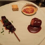 備長炭ステーキ炉　Sakai - 前菜4種