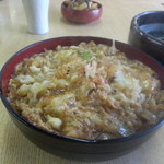 味処 つくし - 華丼という玉子丼です。お店によってはハイカラ丼ともいう？