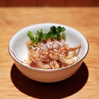 焼鳥 嘉とう - 鶏皮ポン酢