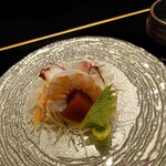 食彩播 - お造り　三崎鮪と海老に蛸