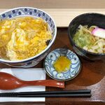 なごや文六 - 「カツ丼」と「ミニ麺」のセット