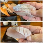 Furukawa - 上 真鯛
                        下 ヒラスの腹部