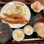 海鮮問屋 村上水産 鮮魚部 - 大エビフライ定食　