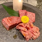 肉の匠 将泰庵 - 将泰庵 特別コース(13品)  10890円
      ［焼肉］幻の花咲タン塩
      ［焼肉］史上最高のロース
      ［焼肉］シャトーブリアン