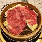肉の匠 将泰庵 - 将泰庵 特別コース(13品)  10890円
      ［蒸物］和牛のせいろ蒸し