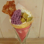 オレンジカウンティ - おいものキャラメリゼと紫いものクレープ