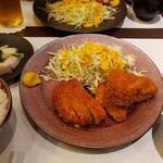 Kioichou Tonkatsu Youshoku Hitomi - 限定サービスとんかつ定食のヒレとロース