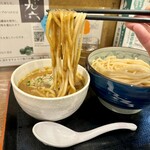 自家製麺つけそば 九六 - 鶏魚介カレーつけそば（大盛り350g） 1000円