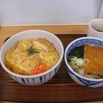 江戸家 - 半カツ丼+半そばセット