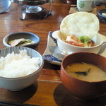 Saryou Morisawa - 師走　お昼の季節御膳　￥１５７５　ご飯　お味噌汁他