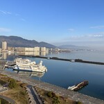 琵琶湖ホテル - ツインの部屋バルコニーからの眺め