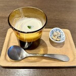 四川 郷土菜 シャンバァロウ - ランチのデザート（コーヒーゼリー）