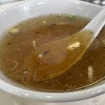 元祖中華つけ麺大王 - チャーハンのスープ