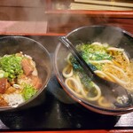 讃岐うどん 秀 - 牛すじ丼セット　850円