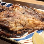 脳天屋 本家 八丁堀店 - 本鮪スペアリブ炭火焼　脂がじわじわい。