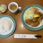 Youshoku Mifune - カキフライ定食　1480円（税込）