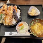 割烹 魚勇 - Bランチ　天丼　大盛