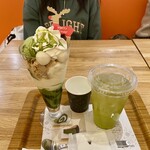 ナナズグリーンティー - 抹茶白玉パフェ＆水出し宇治煎茶