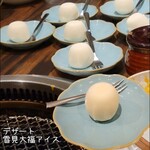 焼肉みつ星 - デザートのミニ大福もち