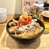 MAIDON - 直火オリジナル豚丼（バラ）並盛870円（特別価格500円）とのどごし生380円