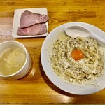 極汁美麺 umami - 地鶏白湯カルボナーラ和えつけ麺 1600円　※限定