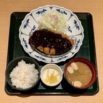 Katsuraku - 味噌ロースかつ定食 ¥1,628