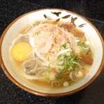 今庄そば - 山かけ玉子そば