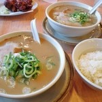 天下一品 - ミニラーメンライスセット５６０円