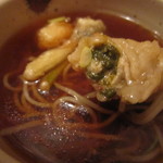 手打そば 菊谷 - 牡蠣の天ぷらが美味い