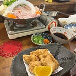 てっぽう - てっちりとふぐの唐揚げ