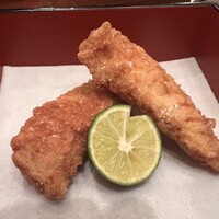 ざくろ TBS店 - 小ふぐ唐揚げ