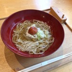 Nanko plum and Hokkaido white yam soba